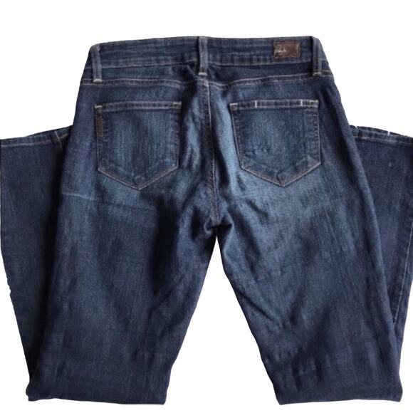 PAIGE Peg Skinny Jeans Denim Blue Women's Sz 26 Pants Slim 5 Pocket Zip Up Fly - Picture 4 of 8